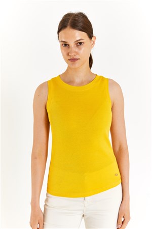 U.S. Polo Assn. Kadın Tişört 50280072-VR043 Sarı