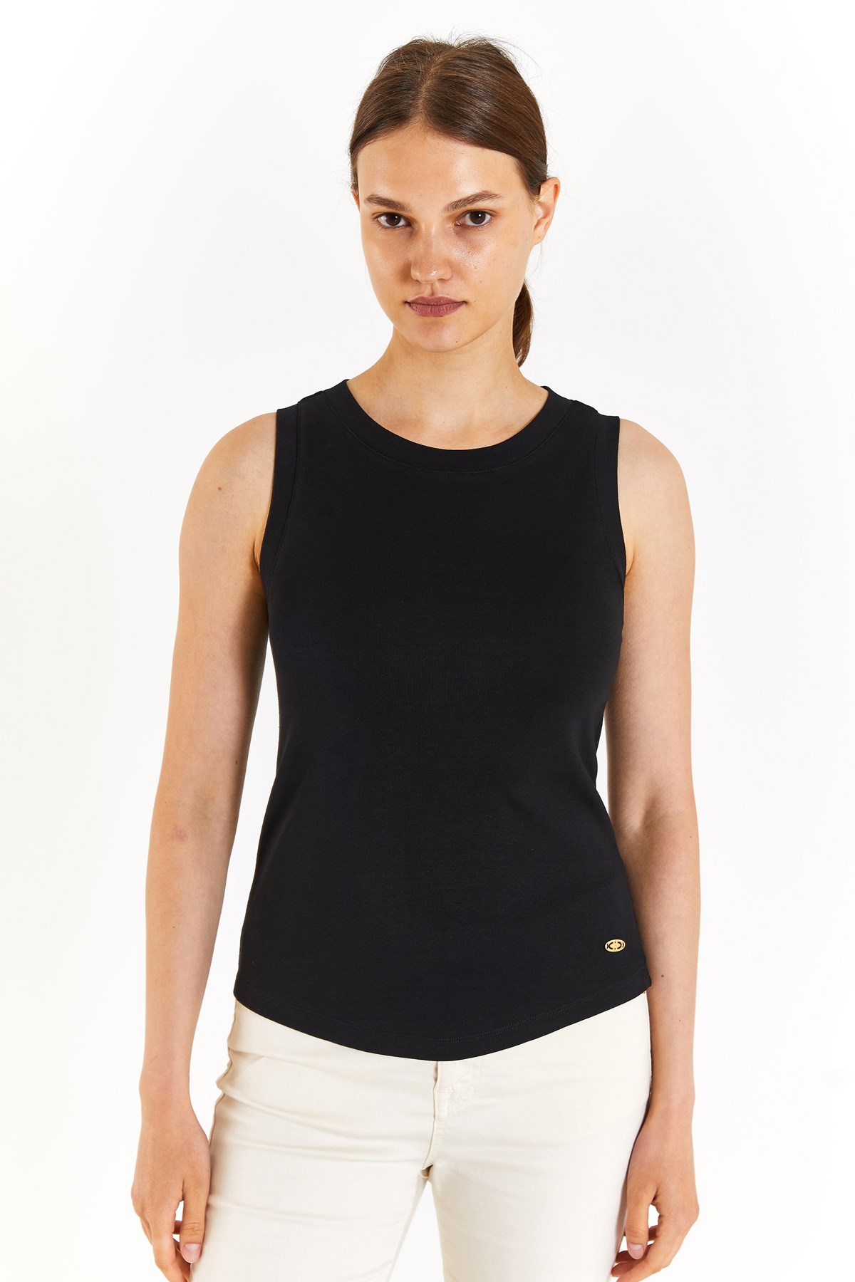 U.S. Polo Assn. Kadın Tişört 50280072-VR046 Siyah