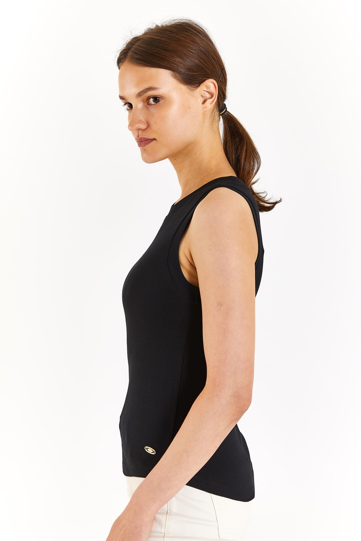 U.S. Polo Assn. Kadın Tişört 50280072-VR046 Siyah