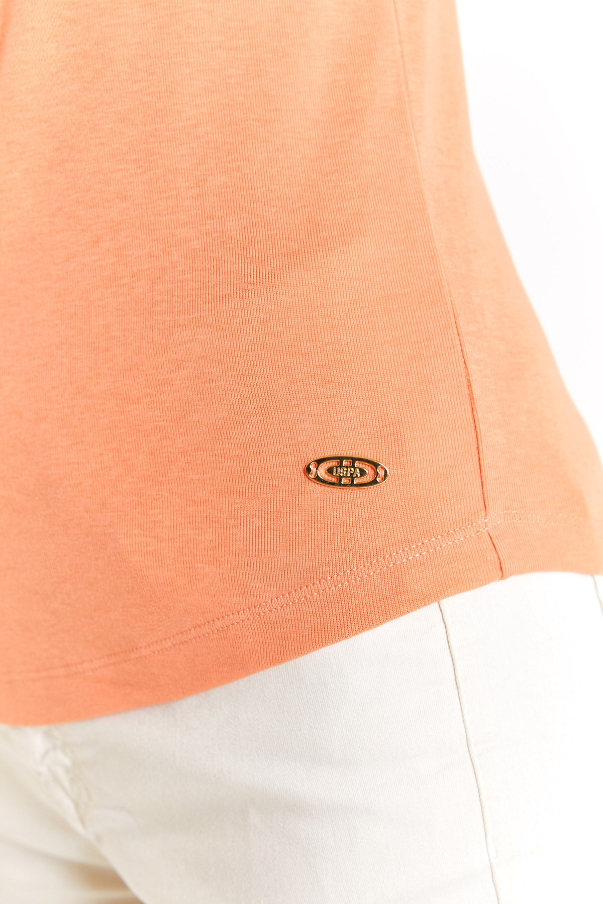 U.S. Polo Assn. Kadın Tişört 50280072-VR047 Sarı