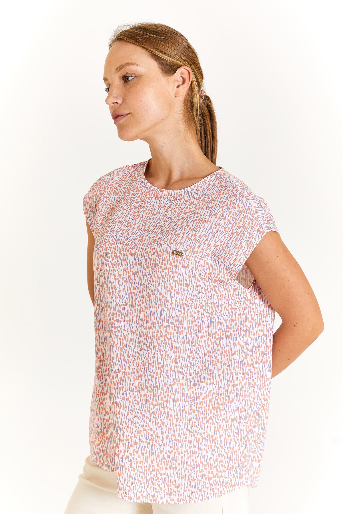 U.S. Polo Assn. Regular Kadın Bluz 50280956-VR047 Turuncu