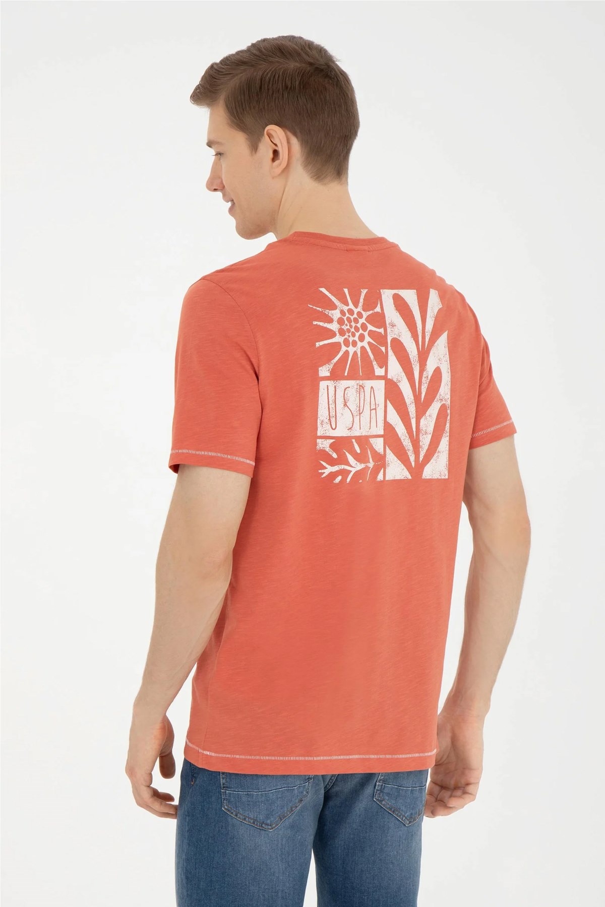 U.S. Polo Assn. Erkek Regular Tişört 50281052-VR042 Pembe