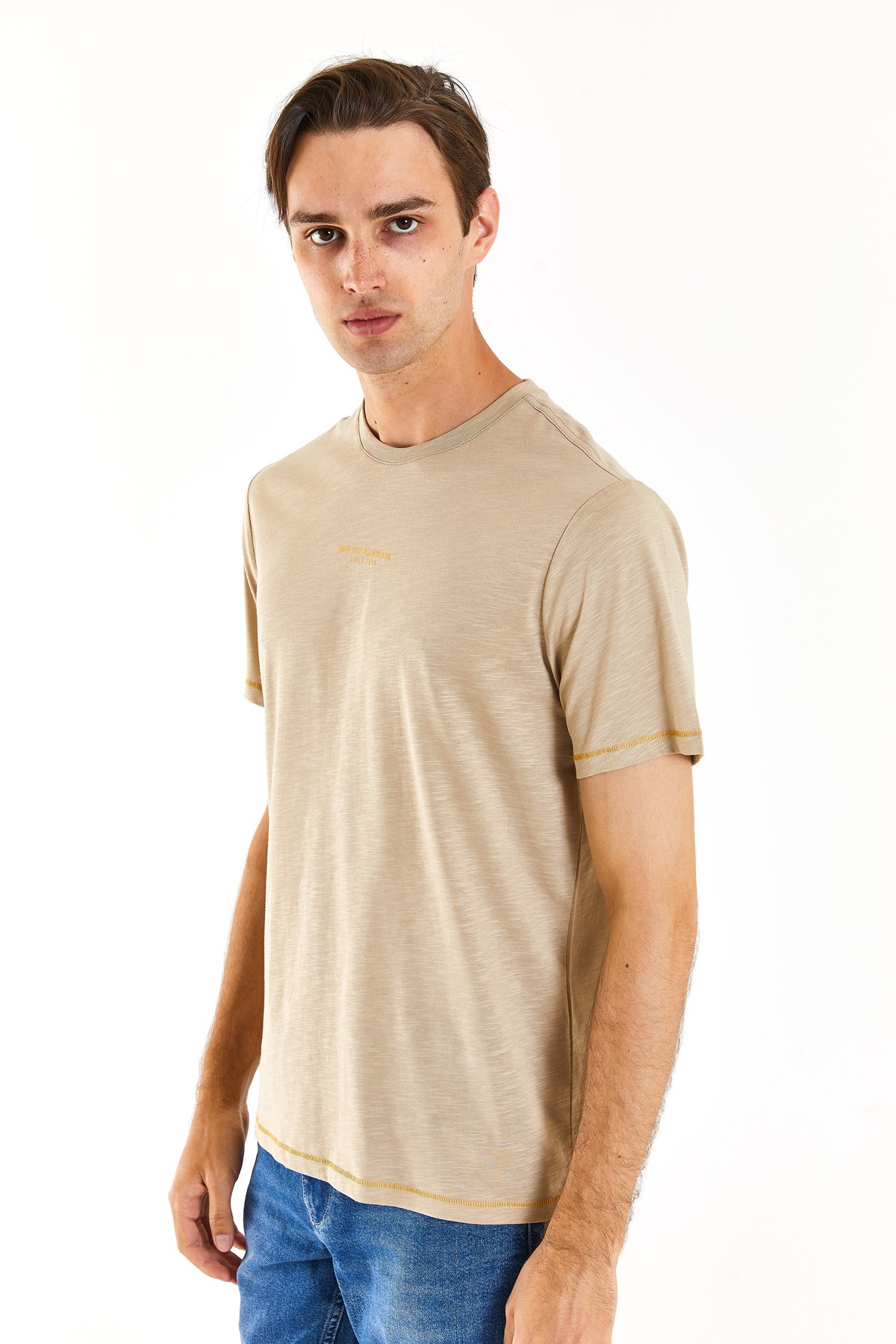 U.S. Polo Assn. Erkek Regular Tişört 50281052-VR183 Haki