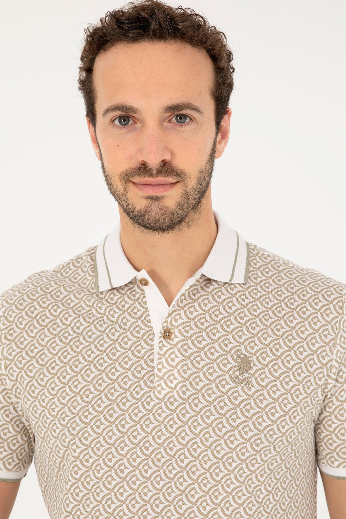 U.S. Polo Assn.  Erkek Tişört 50281510-VR183 Haki