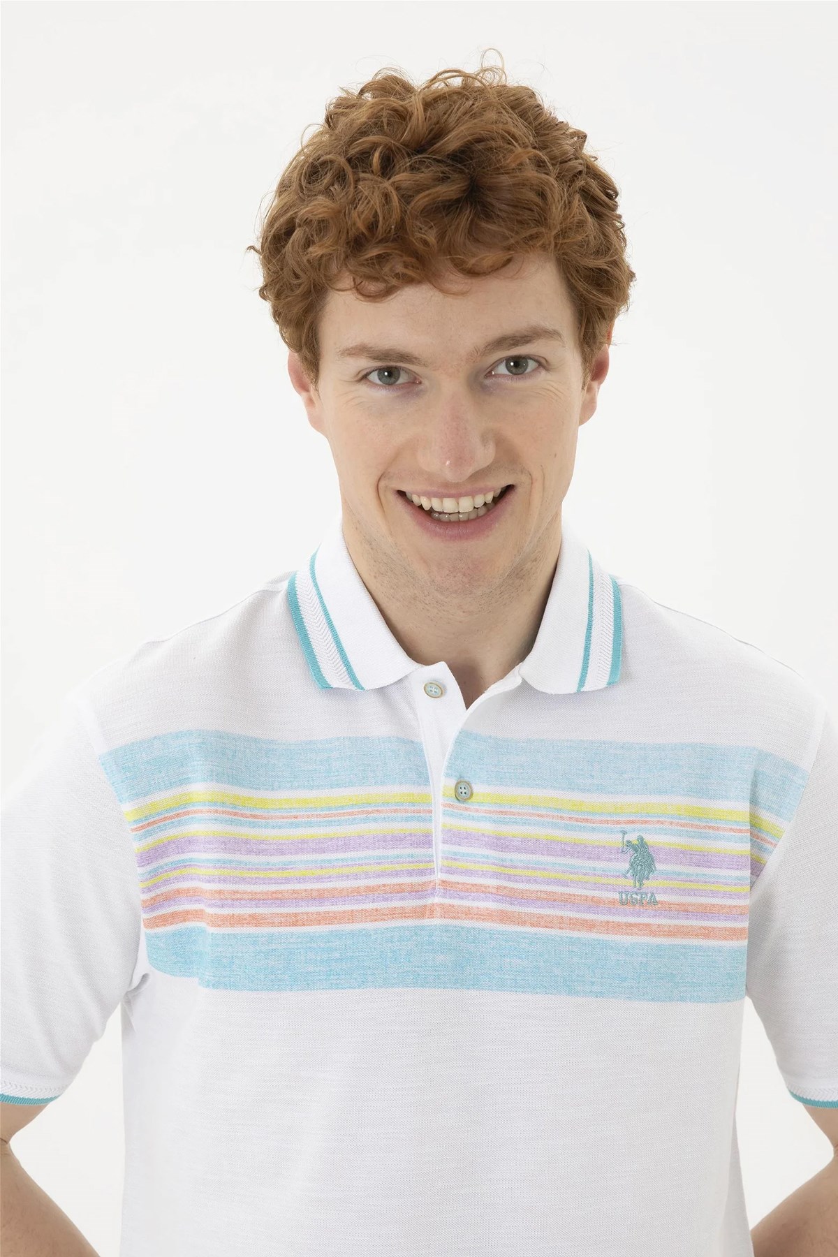 U.S. Polo Assn. Erkek Tişört 50281516-VR013 Beyaz