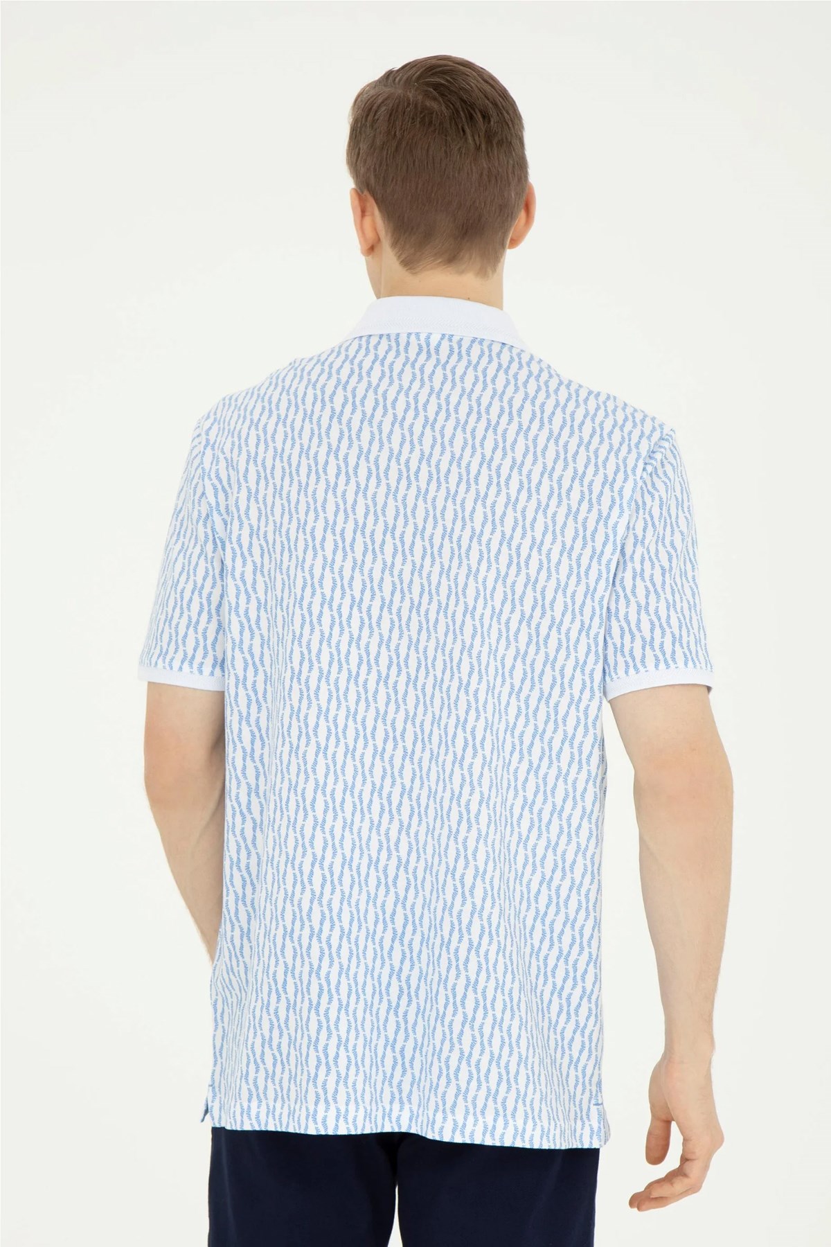 U.S. Polo Assn. Erkek Regular Tişört 50281520-VR032 Mavi