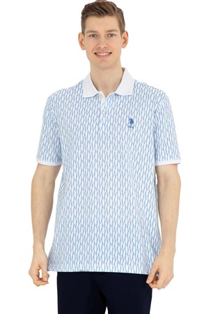 U.S. Polo Assn. Erkek Regular Tişört 50281520-VR032 Mavi