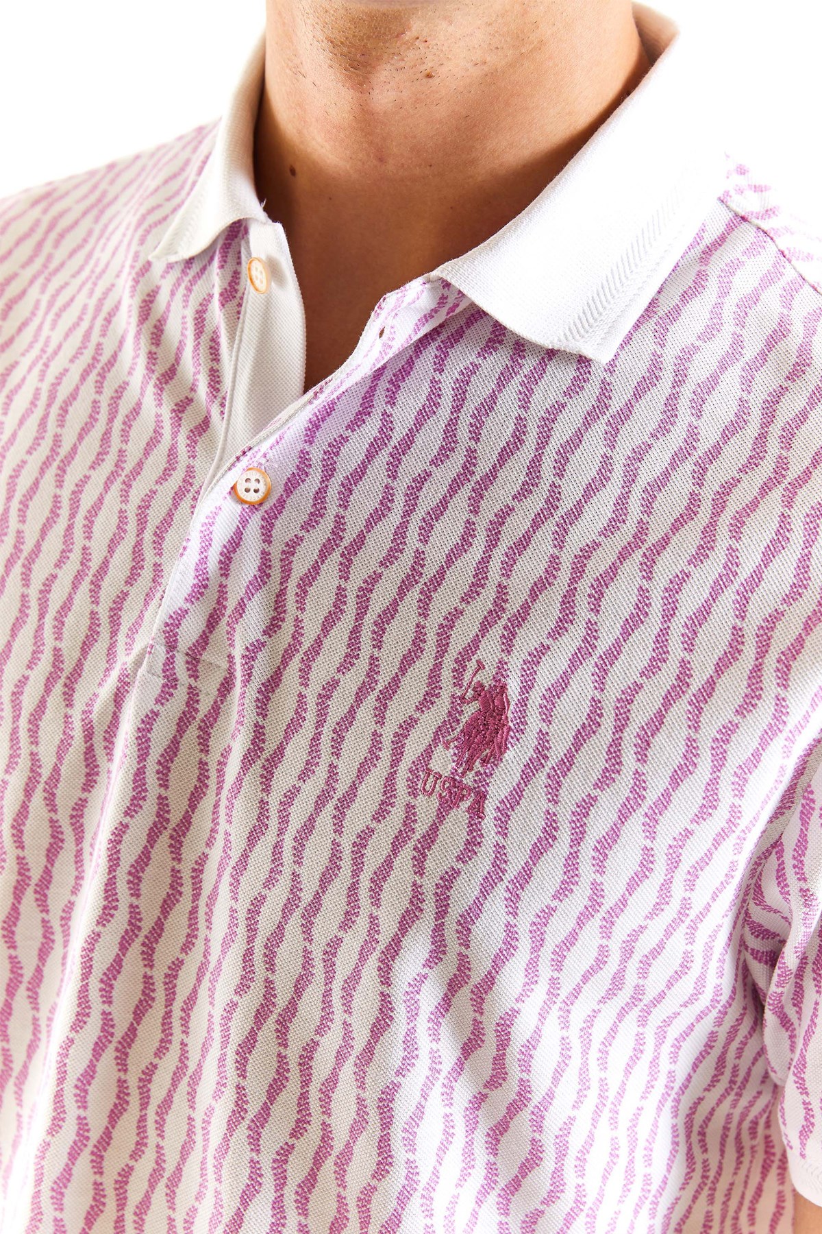 U.S. Polo Assn. Erkek Tişört 50281520-VR037 Pembe