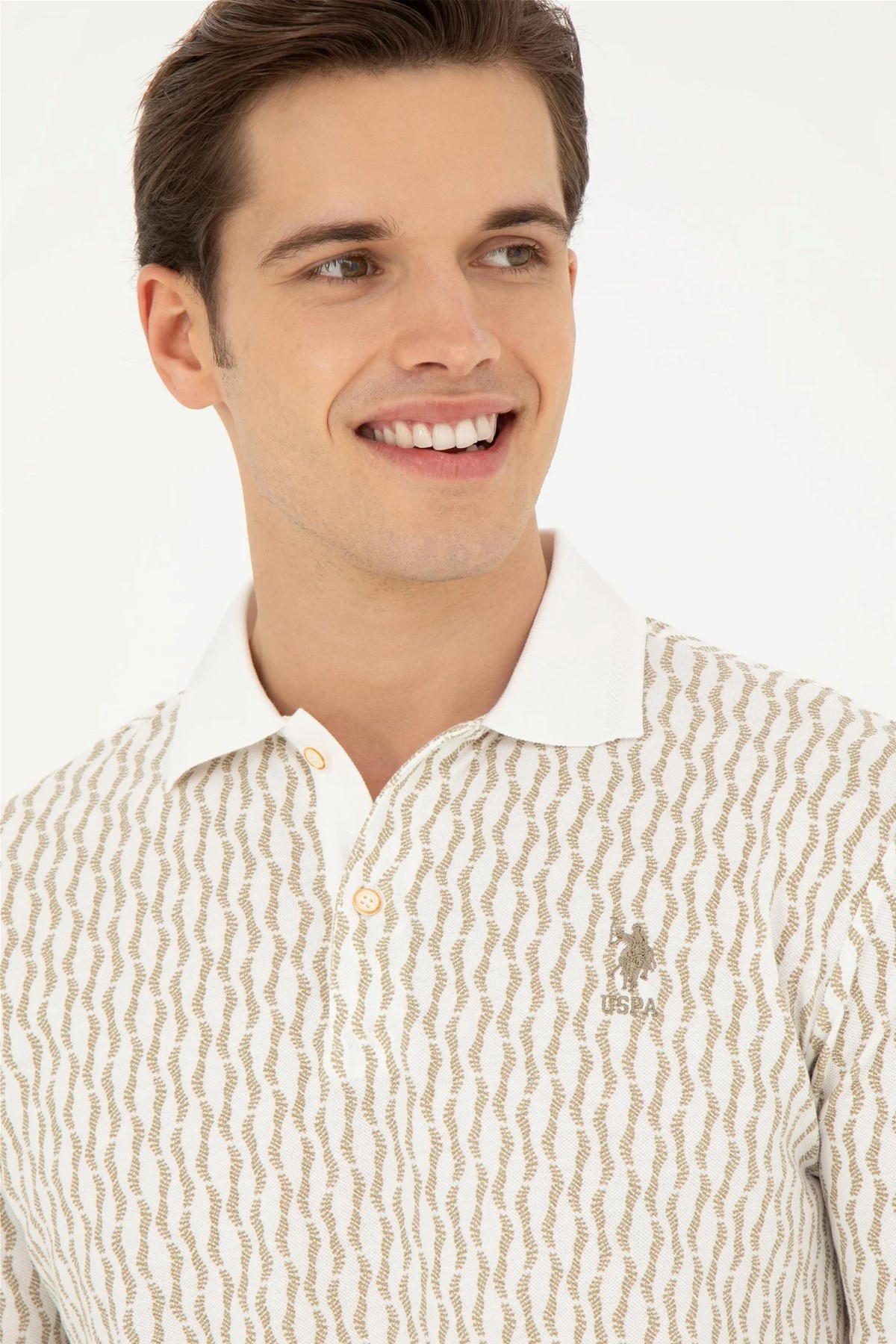 U.S. Polo Assn. Erkek Tişört 50281520-VR183 Haki