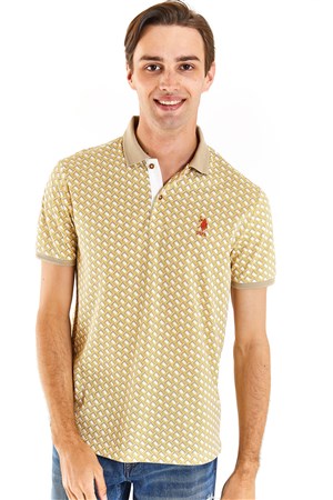 U.S. Polo Assn. Erkek Tişört 50281523-VR183 Haki