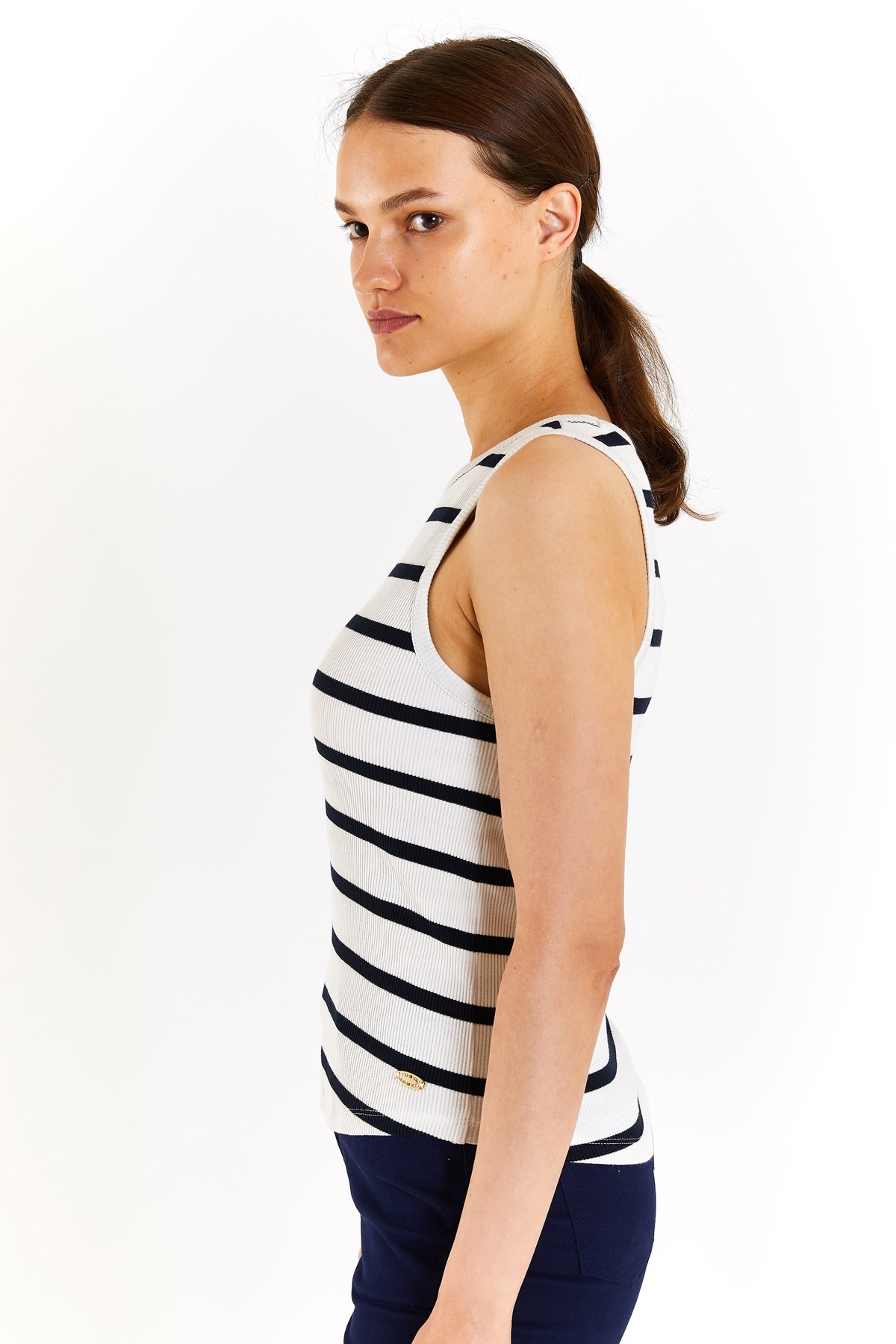 U.S. Polo Assn. Kadın Tişört 50281783-VR013 Beyaz