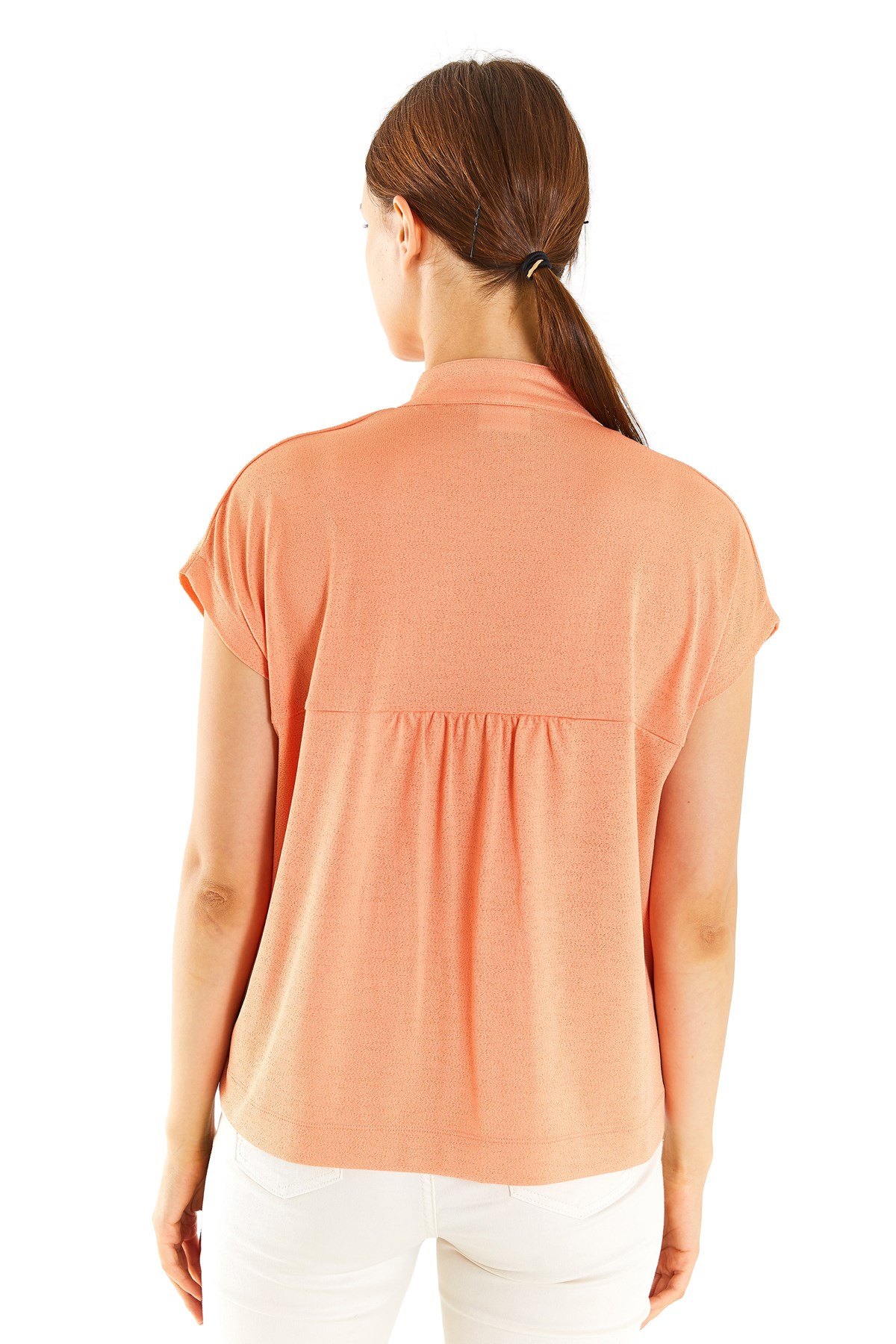U.S. Polo Assn. Kadın Tişört 50281814-VR047 Somon