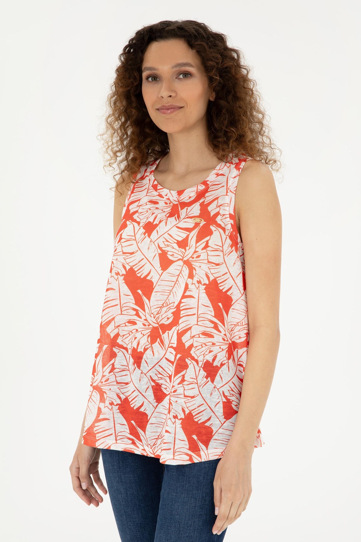 U.S. Polo Assn. Erkek Tişört  50281902-VR039 Turuncu
