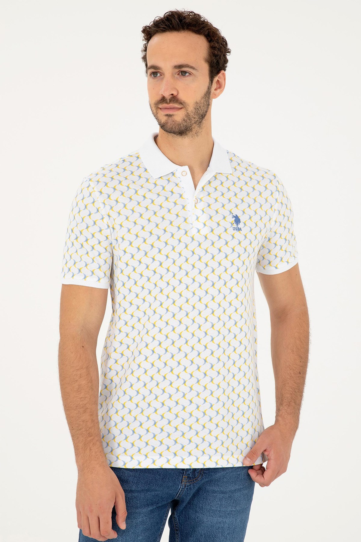 U.S. Polo Assn. Erkek Tişört  50281925-VR032 Mavi