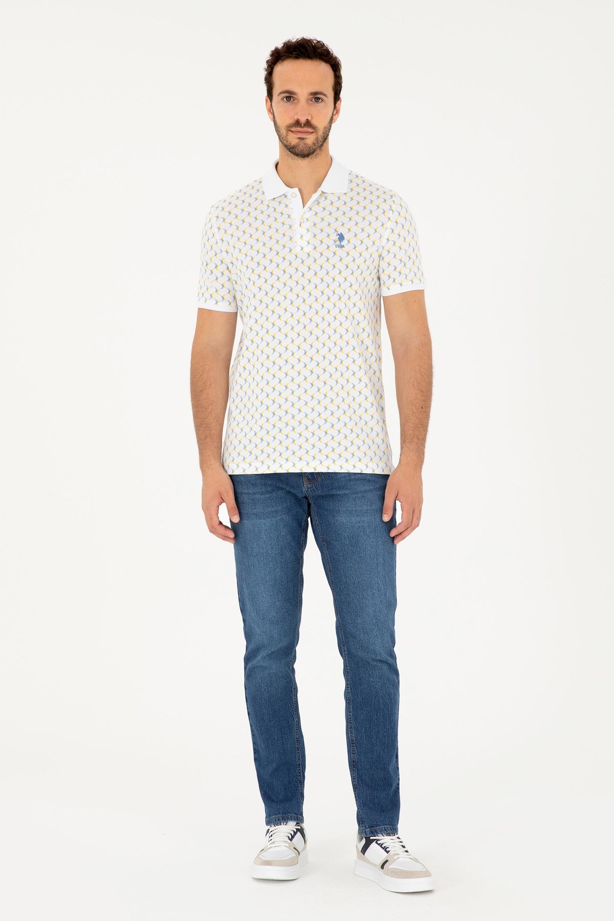 U.S. Polo Assn. Erkek Tişört  50281925-VR032 Mavi