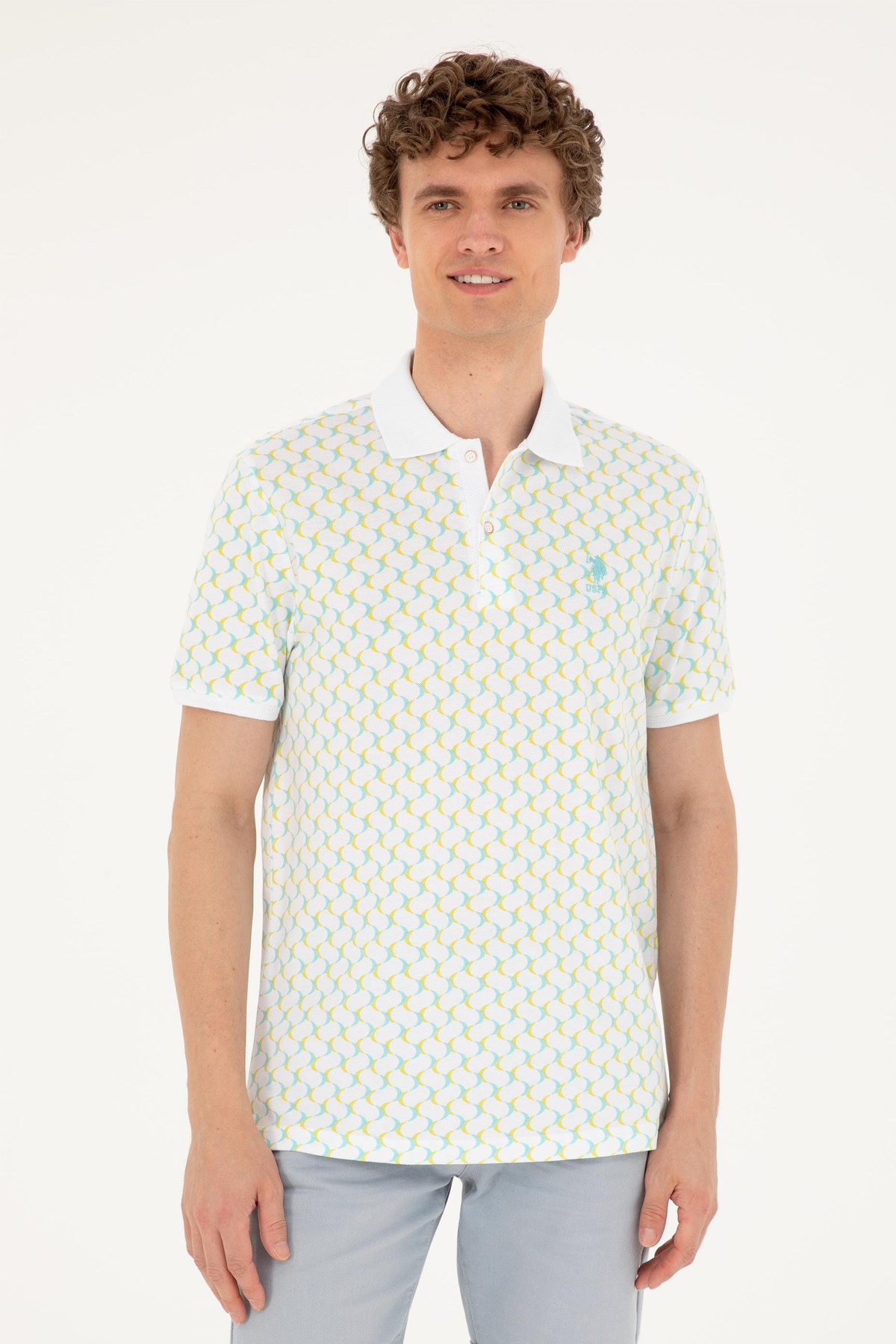 U.S. Polo Assn. Erkek Tişört  50281925-VR090 Yeşil