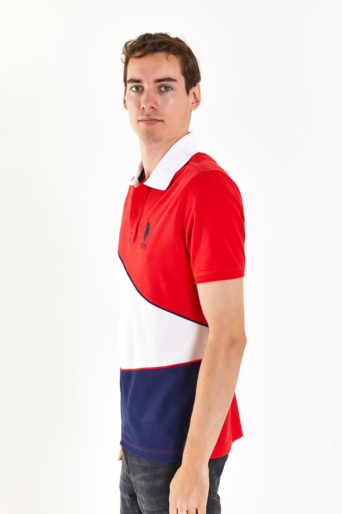 U.S. Polo Assn. Regular Erkek Tişört 50281946-VR030 Kırmızı