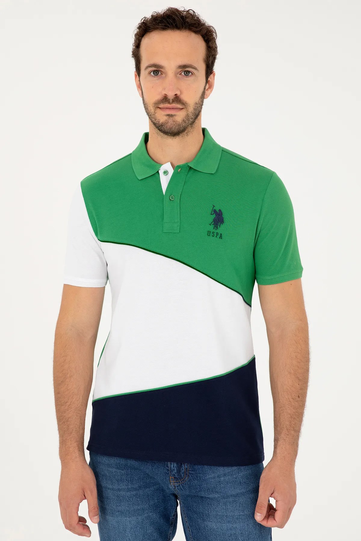 U.S. Polo Assn. Erkek Tişört  50281946-VR054 Yeşil