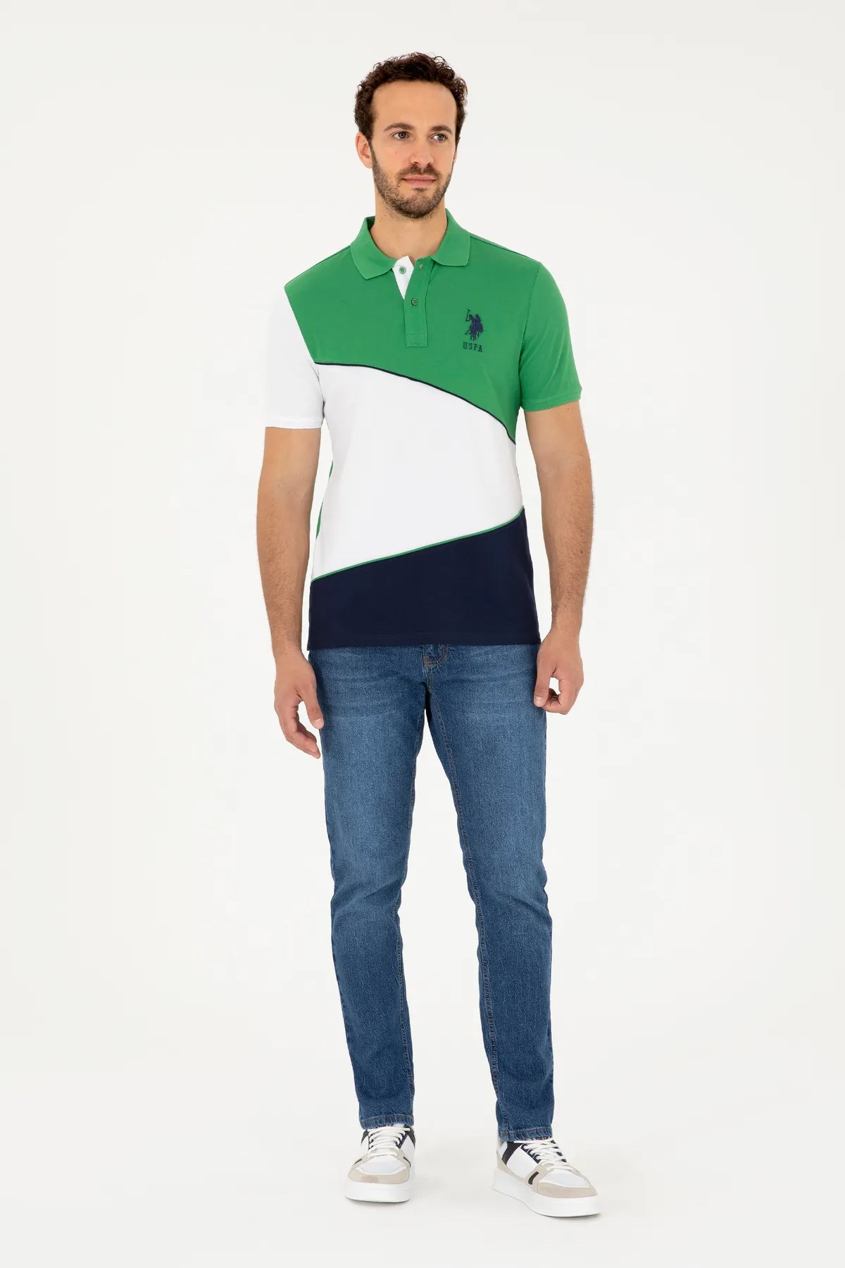 U.S. Polo Assn. Erkek Tişört  50281946-VR054 Yeşil
