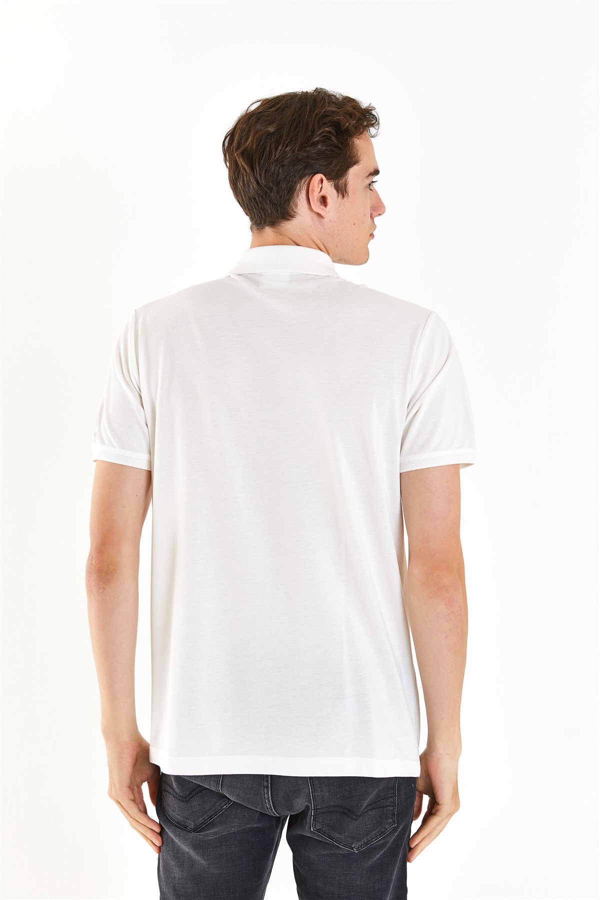 U.S. Polo Assn. Erkek Tişört 50281954-VR019 Bej