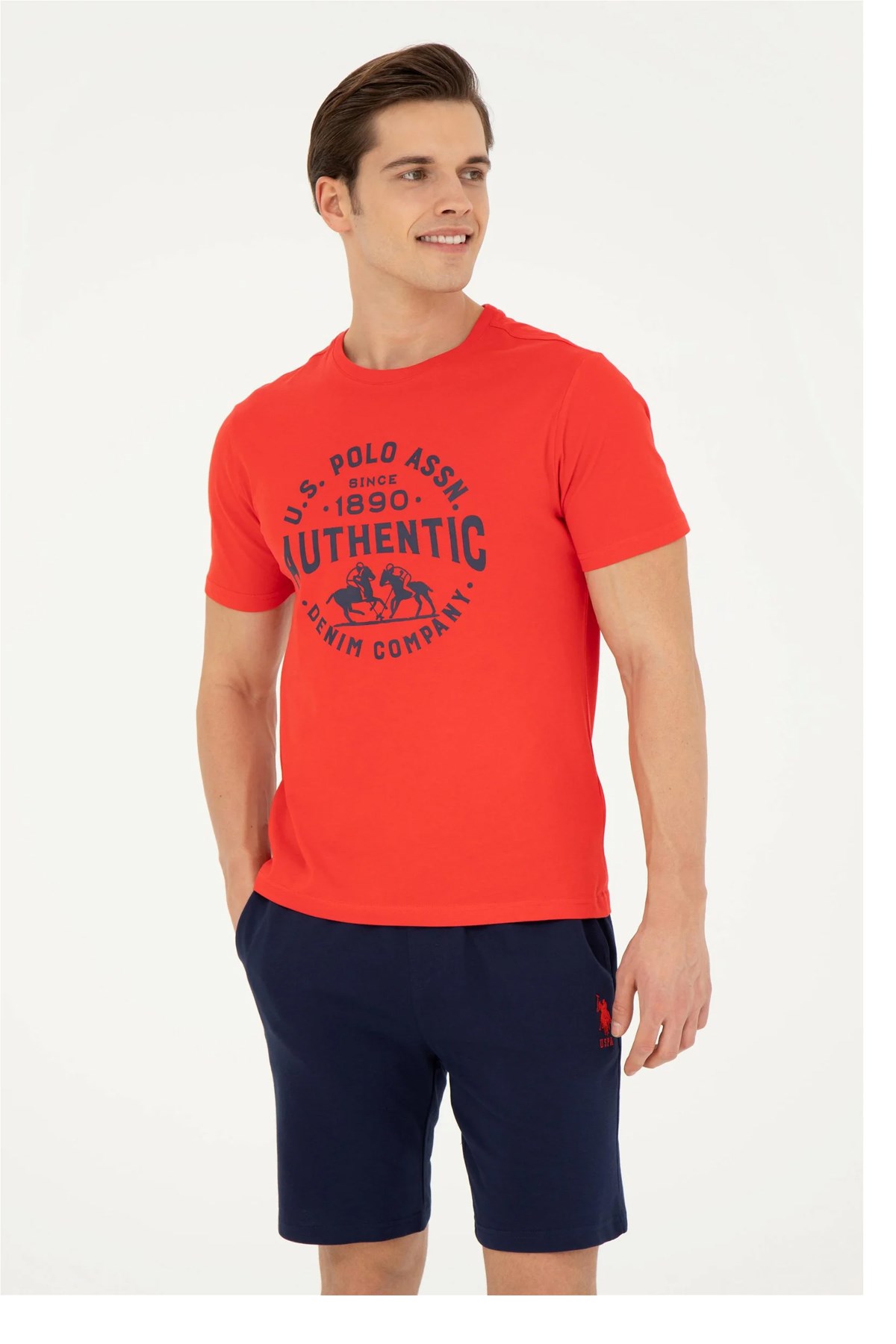 U.S. Polo Assn. Erkek Tişört 50282005-VR030 Kırmızı