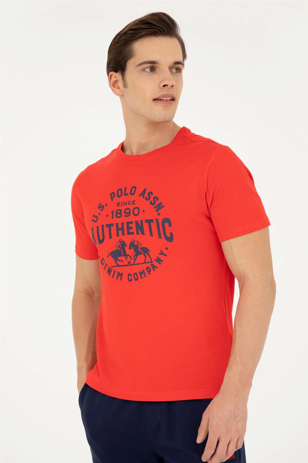 U.S. Polo Assn. Erkek Tişört 50282005-VR030 Kırmızı