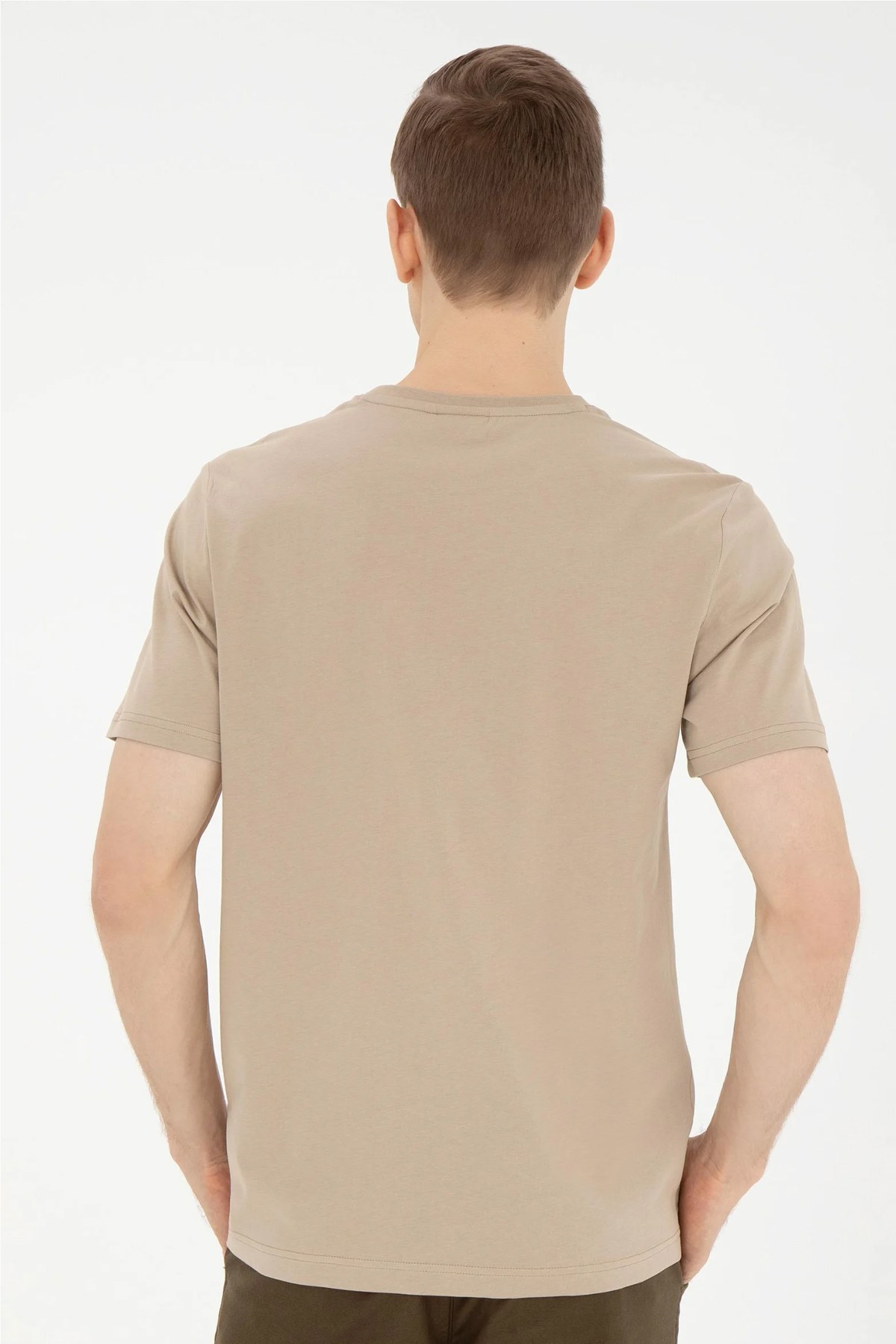 U.S. Polo Assn. Erkek Regular Tişört 50282007-VR183 Haki