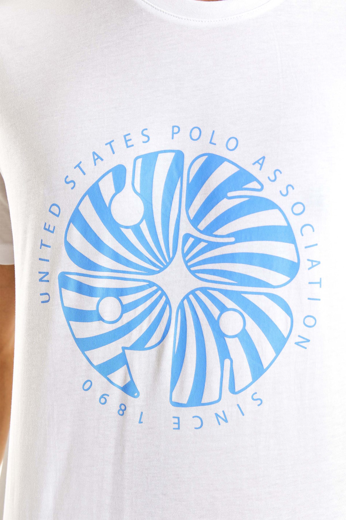 U.S. Polo Assn. Erkek Tişört 50282009-VR013 Beyaz