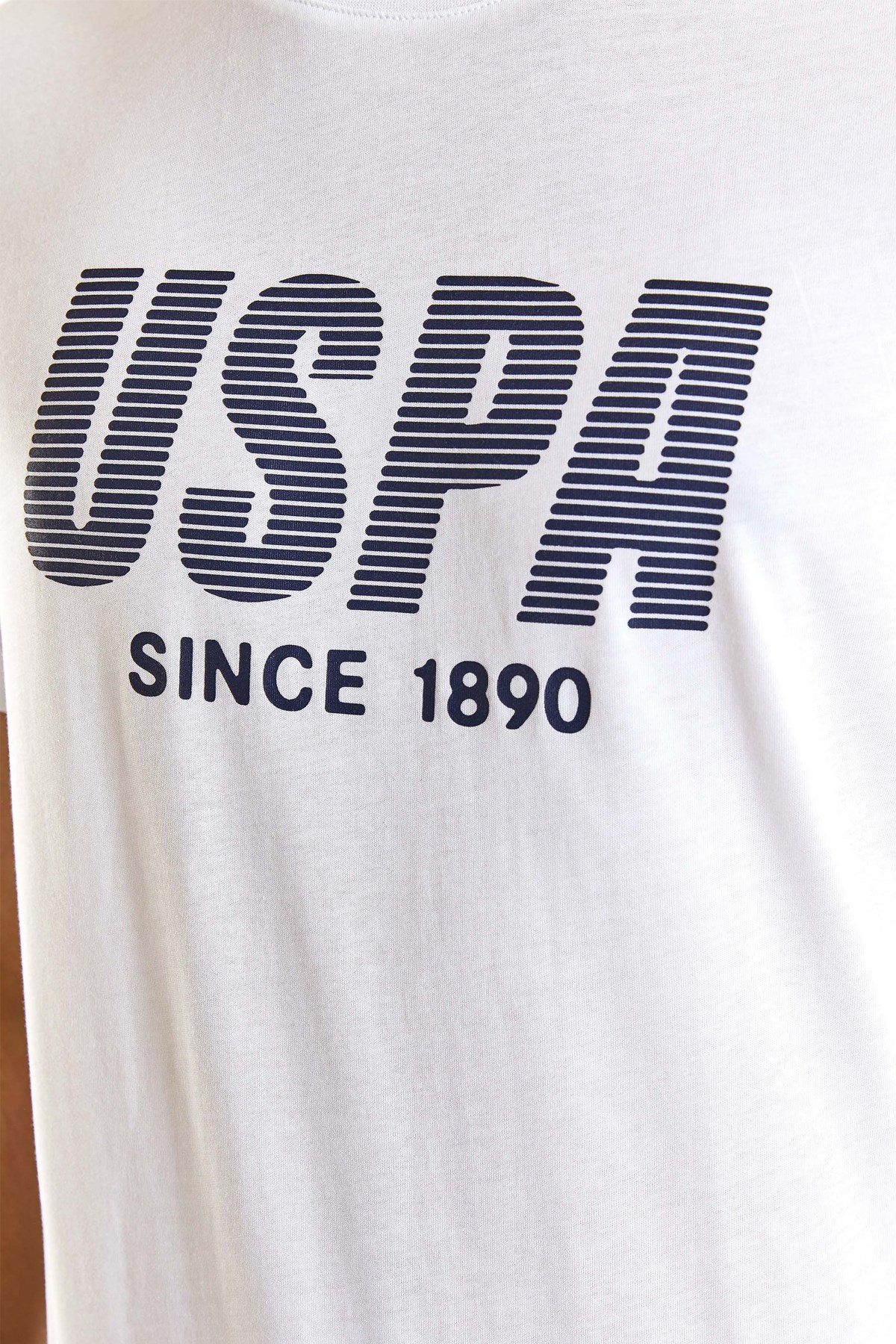 U.S. Polo Assn. Erkek Tişört 50282027-VR013 Beyaz