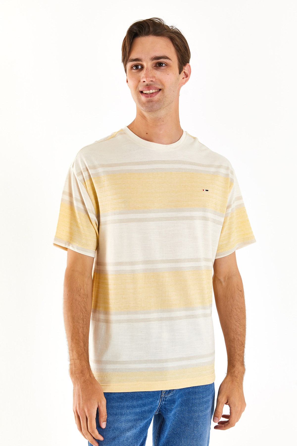 U.S. Polo Assn. Erkek Tişört 50282106-VR043 Sarı