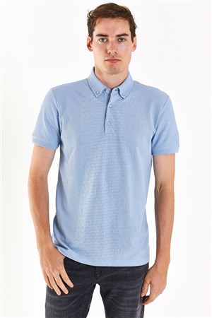 U.S. Polo Assn. Erkek Slim Fit Tişört 50282502-VR003 Mavi