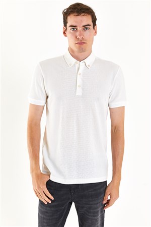 U.S. Polo Assn. Erkek Slim Fit Tişört 50282502-VR013 Beyaz
