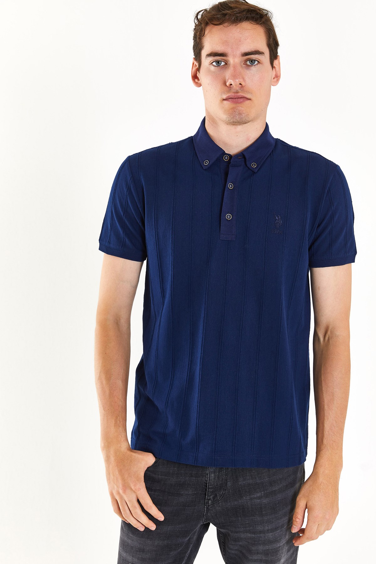 U.S. Polo Assn. Erkek Tişört  50282506-VR033 Lacivert
