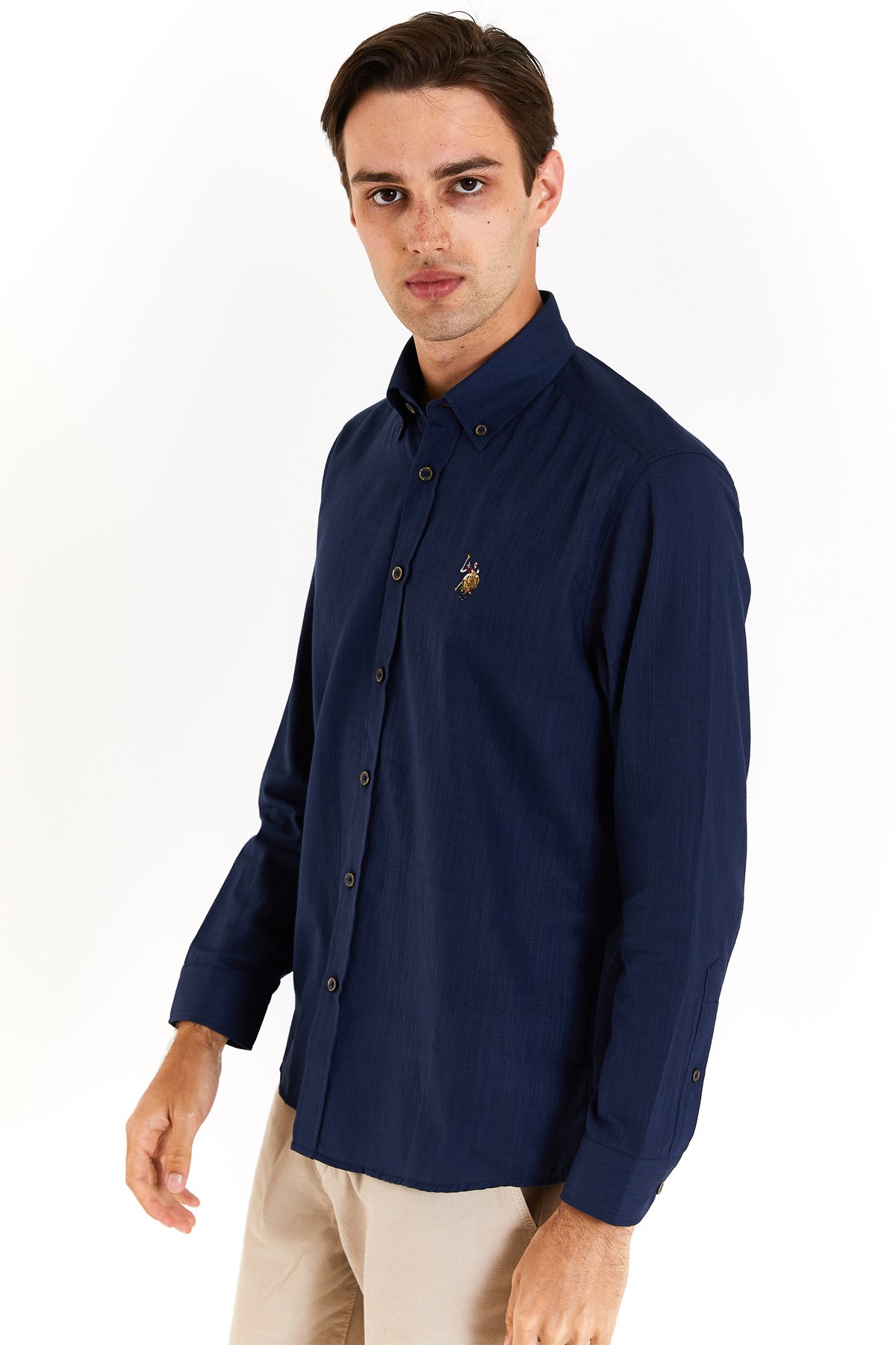 U.S. Polo Assn. Erkek Gömlek 50282588-VR033 Lacivert