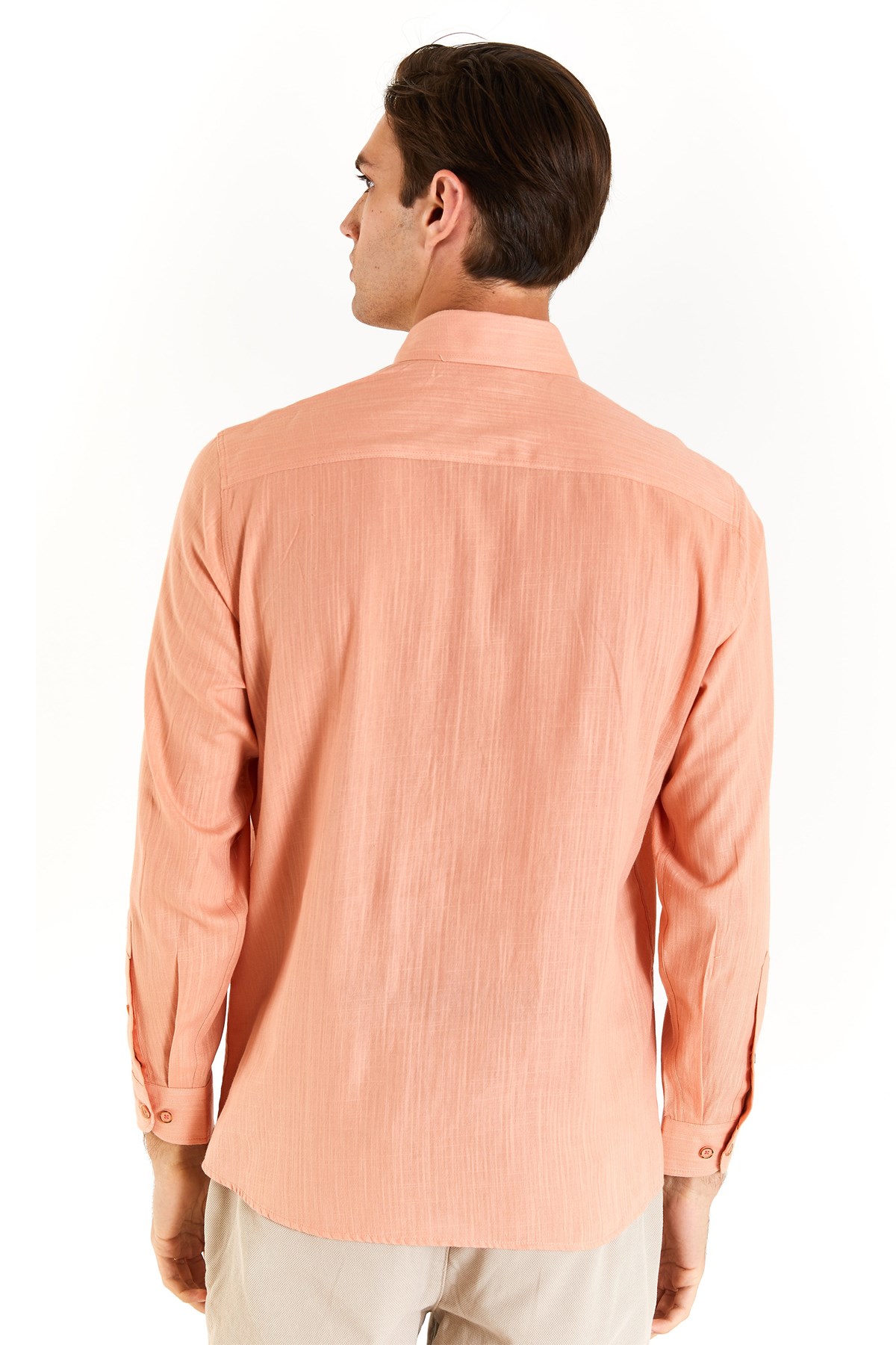 U.S. Polo Assn. Erkek Regular Gömlek 50282588-VR047 Turuncu