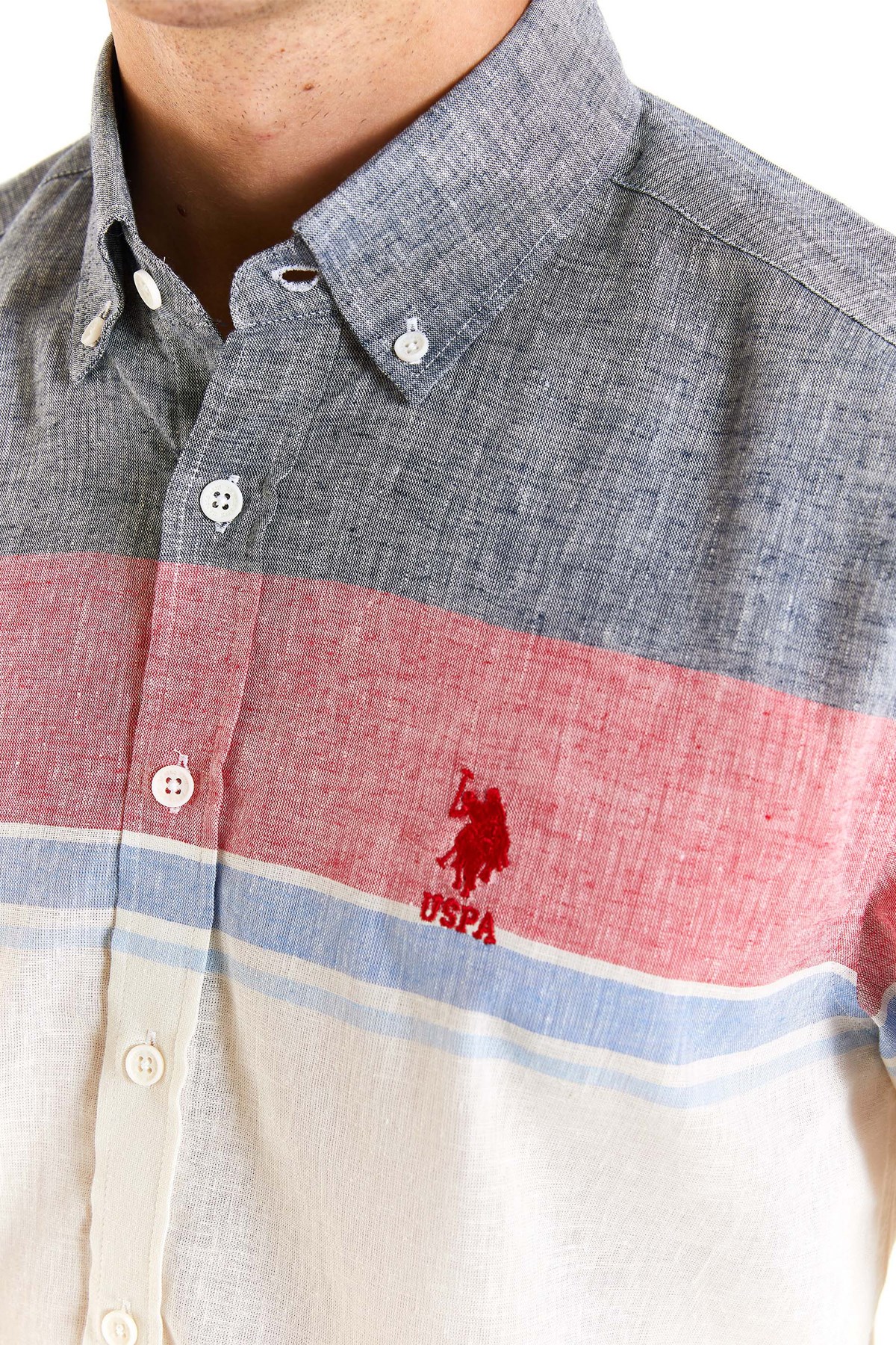 U.S. Polo Assn. Erkek Gömlek 50283691-VR030 Kırmızı