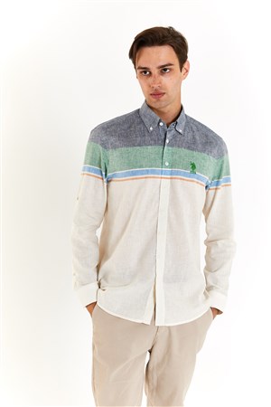 U.S. Polo Assn. Erkek Gömlek 50283691-VR054 Yeşil