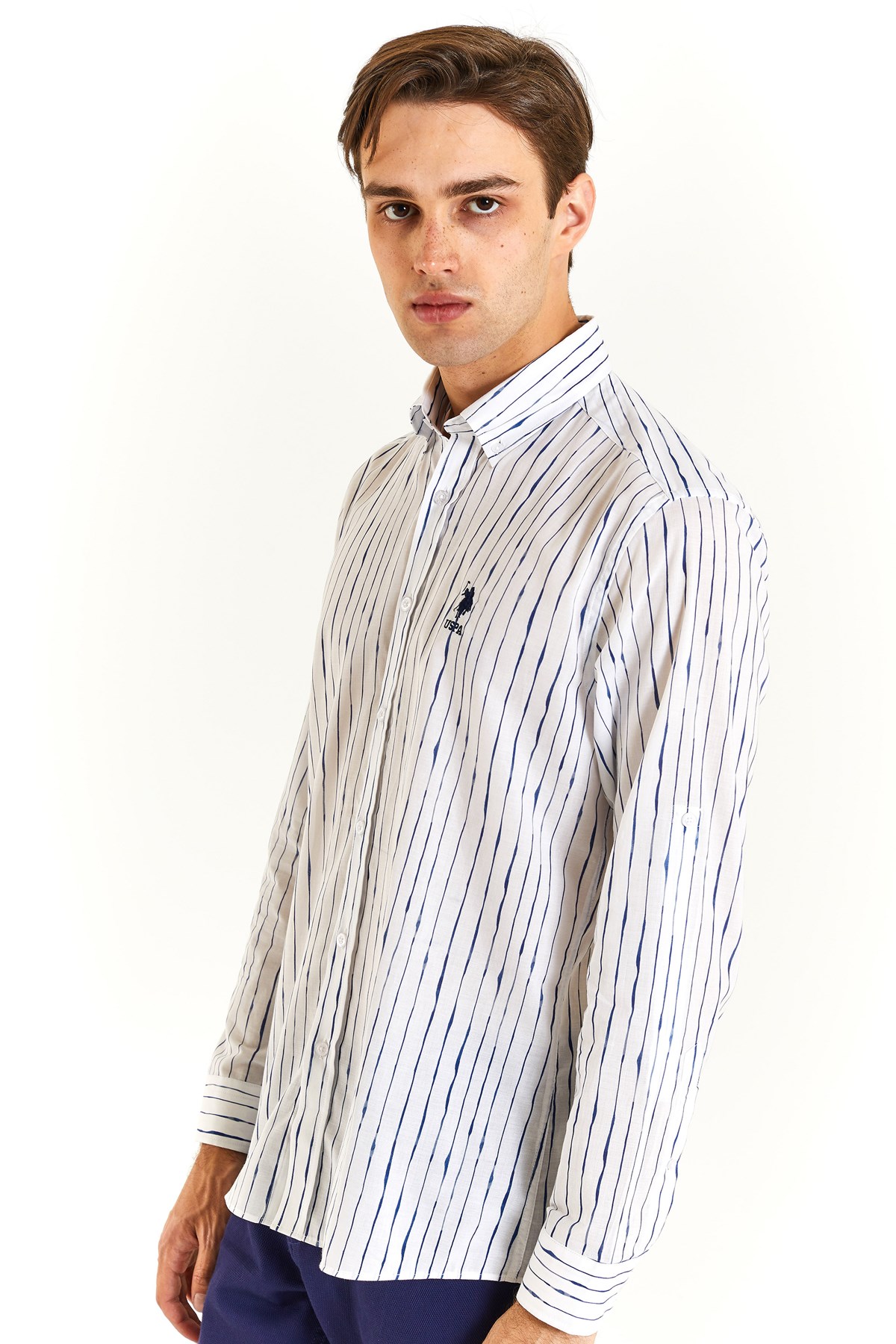 U.S. Polo Assn. Erkek Gömlek 50283771-VR013 Beyaz