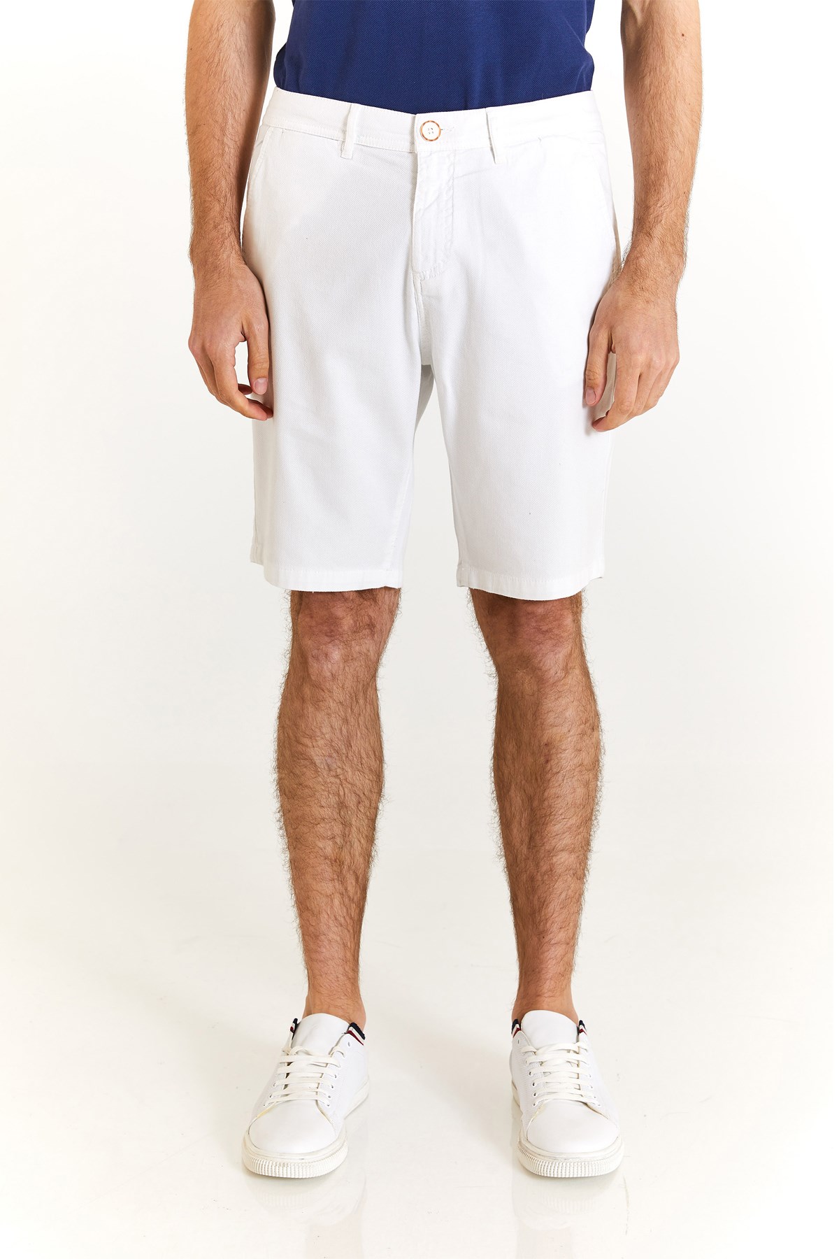U.S. Polo Assn. Erkek Regular Bermuda Şort 50283928-VR013 Beyaz