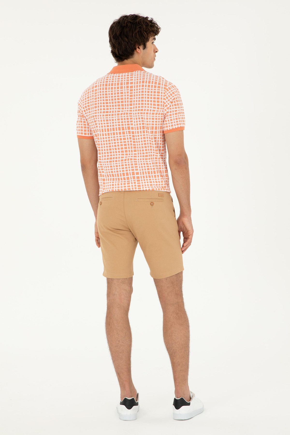 U.S. Polo Assn. Erkek Regular Bermuda Şort 50283928-VR015 Bej