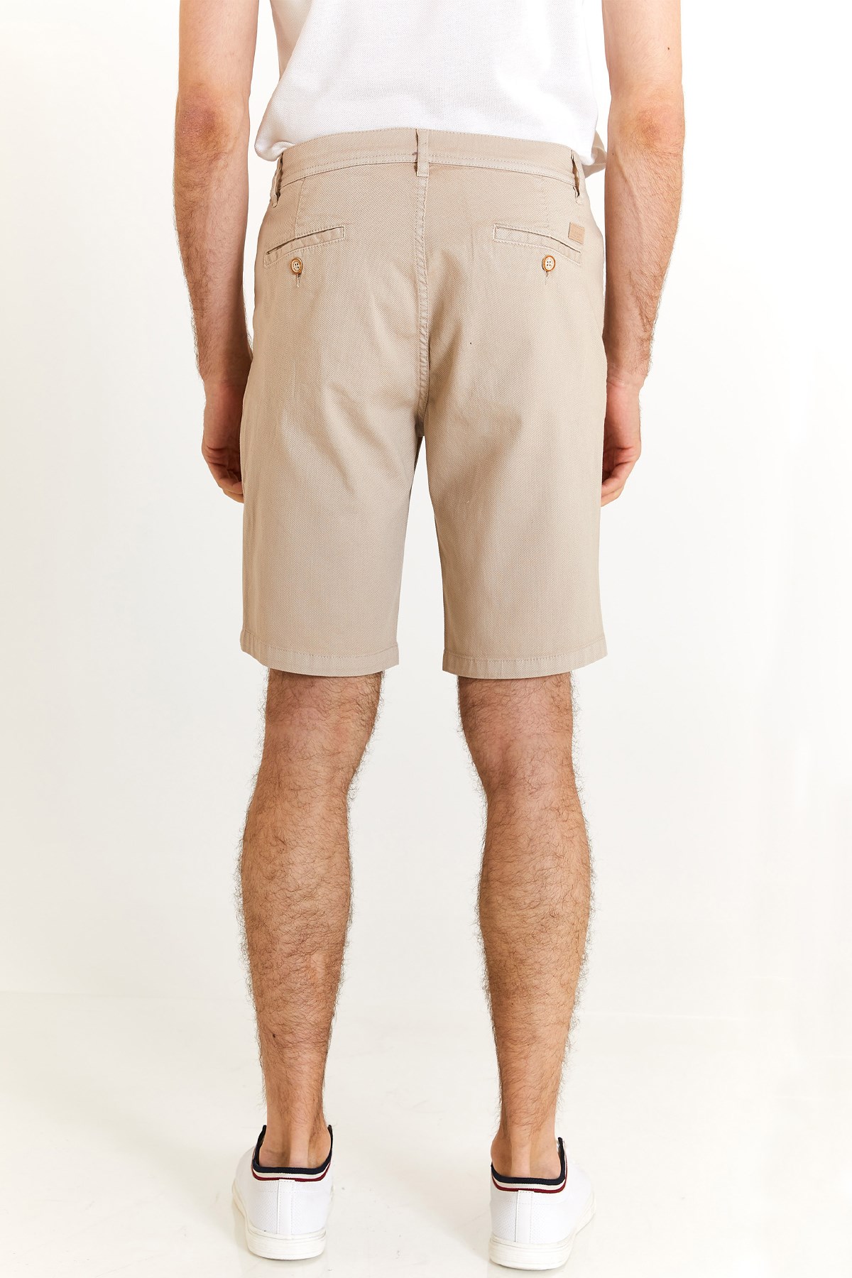 U.S. Polo Assn. Erkek Regular Bermuda Şort 50283928-VR049 Krem