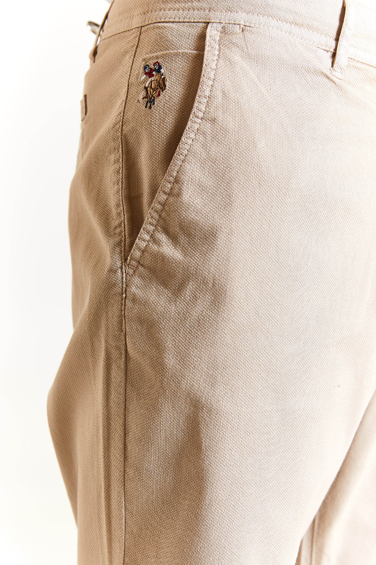U.S. Polo Assn. Erkek Regular Bermuda Şort 50283928-VR049 Krem