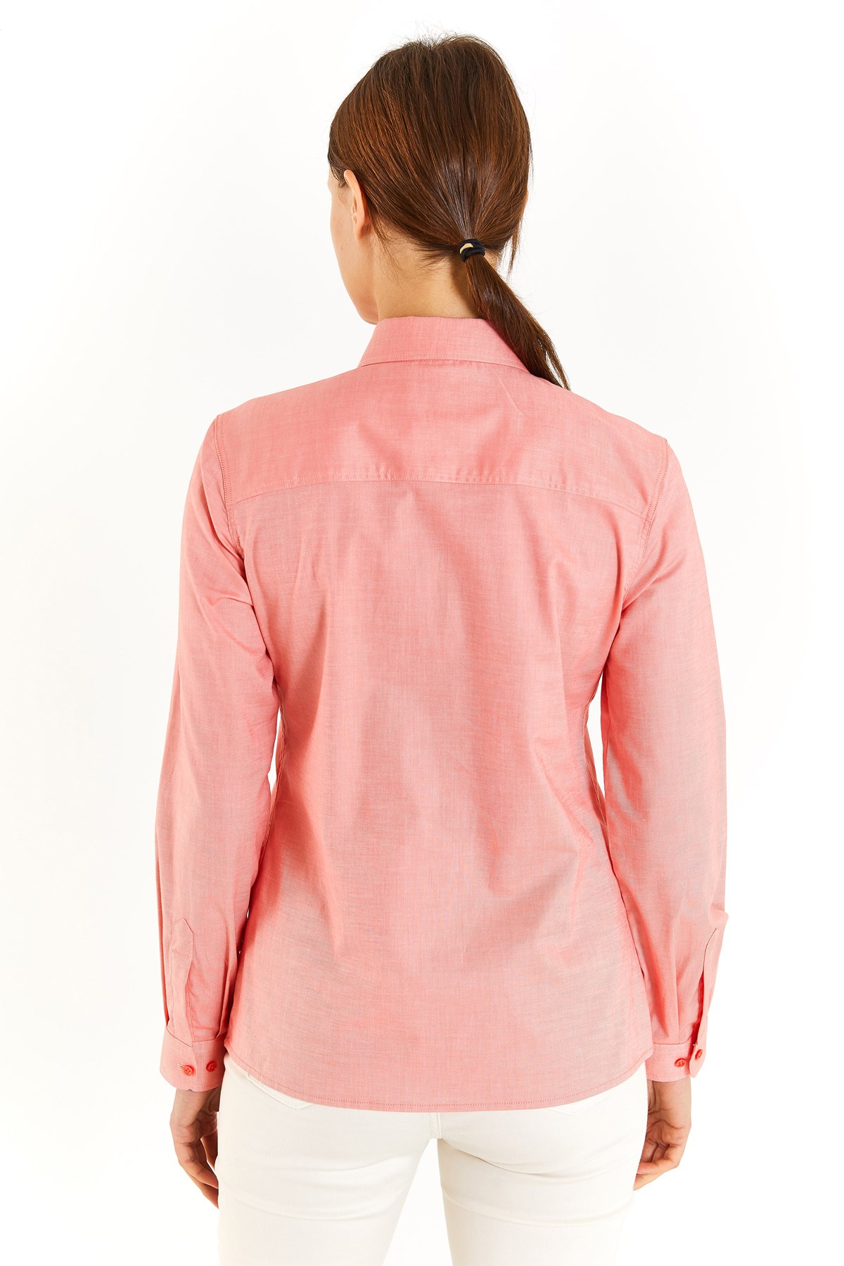 U.S. Polo Assn. Kadın Gömlek 50283987-VR239 Pembe