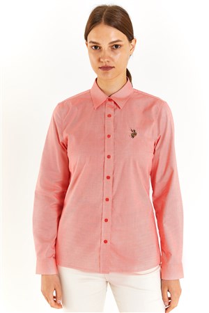 U.S. Polo Assn. Kadın Gömlek 50283987-VR239 Pembe