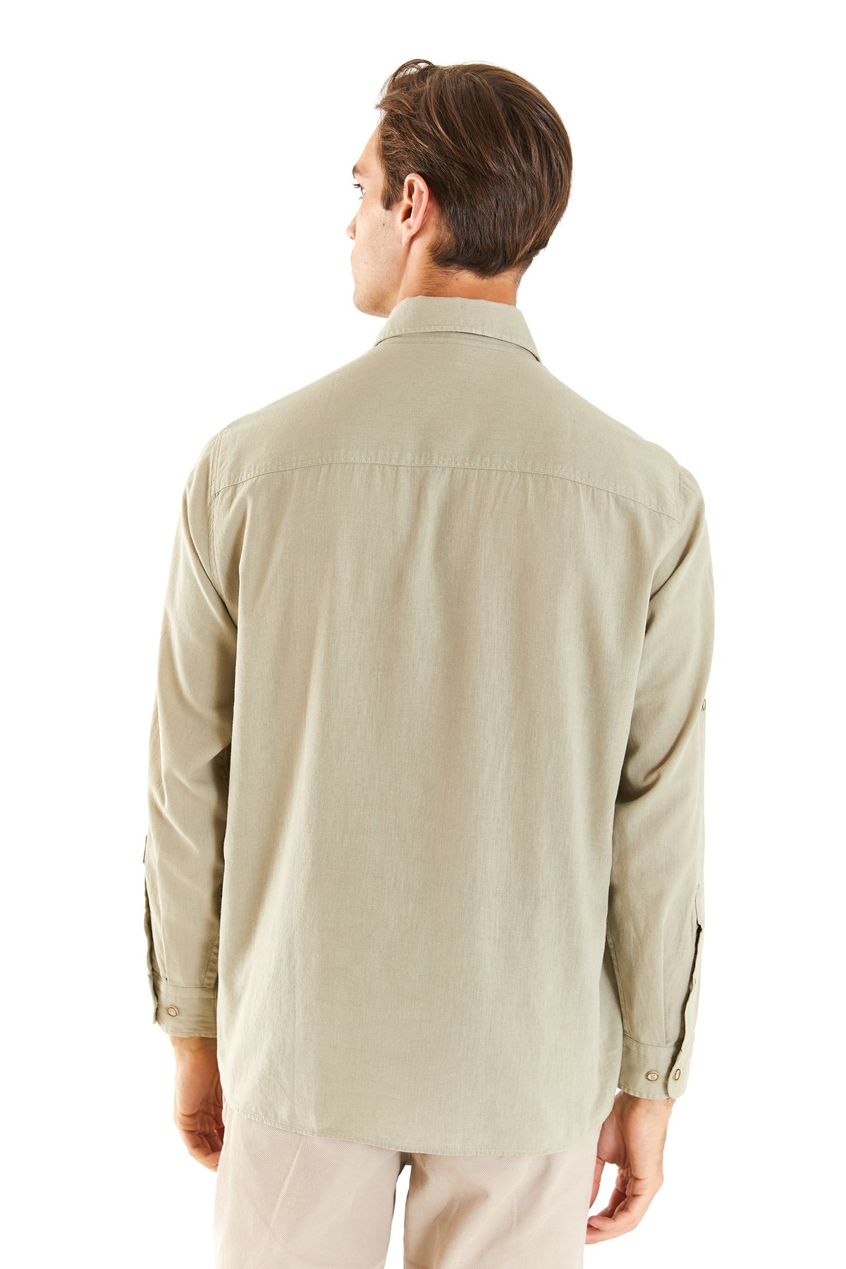 U.S. Polo Assn. Erkek Comfort Fit Gömlek 50284297-VR027 Haki