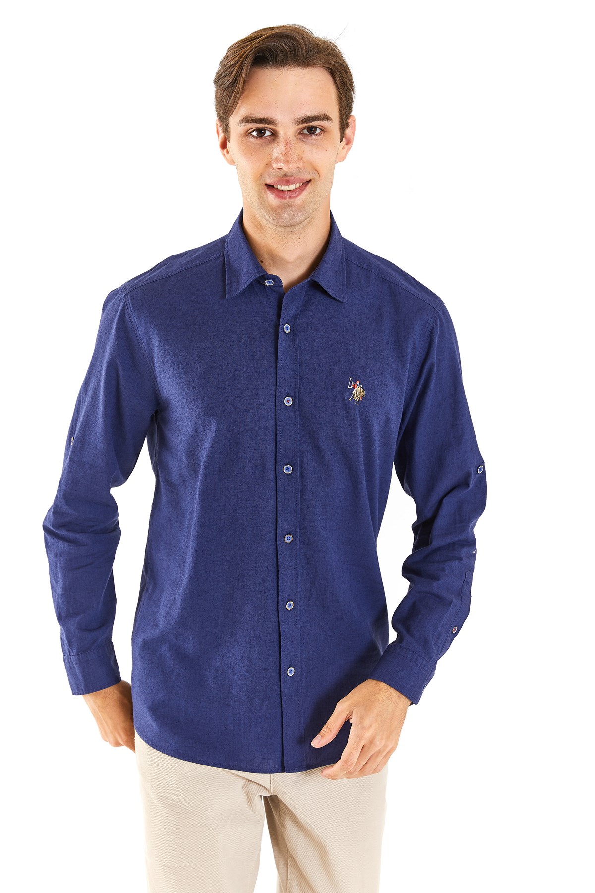 U.S. Polo Assn. Erkek Gömlek 50284297-VR033 Lacivert