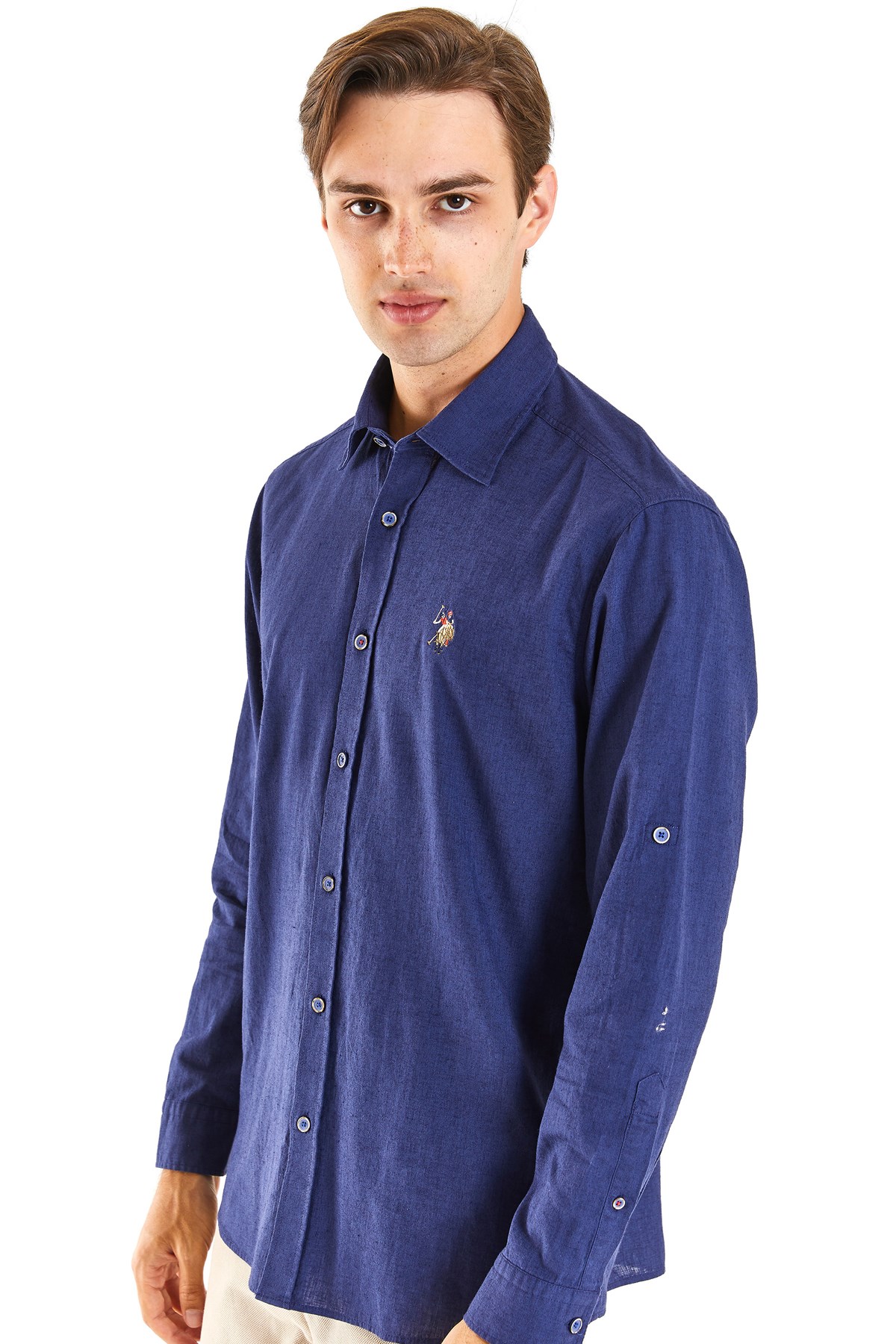 U.S. Polo Assn. Erkek Gömlek 50284297-VR033 Lacivert