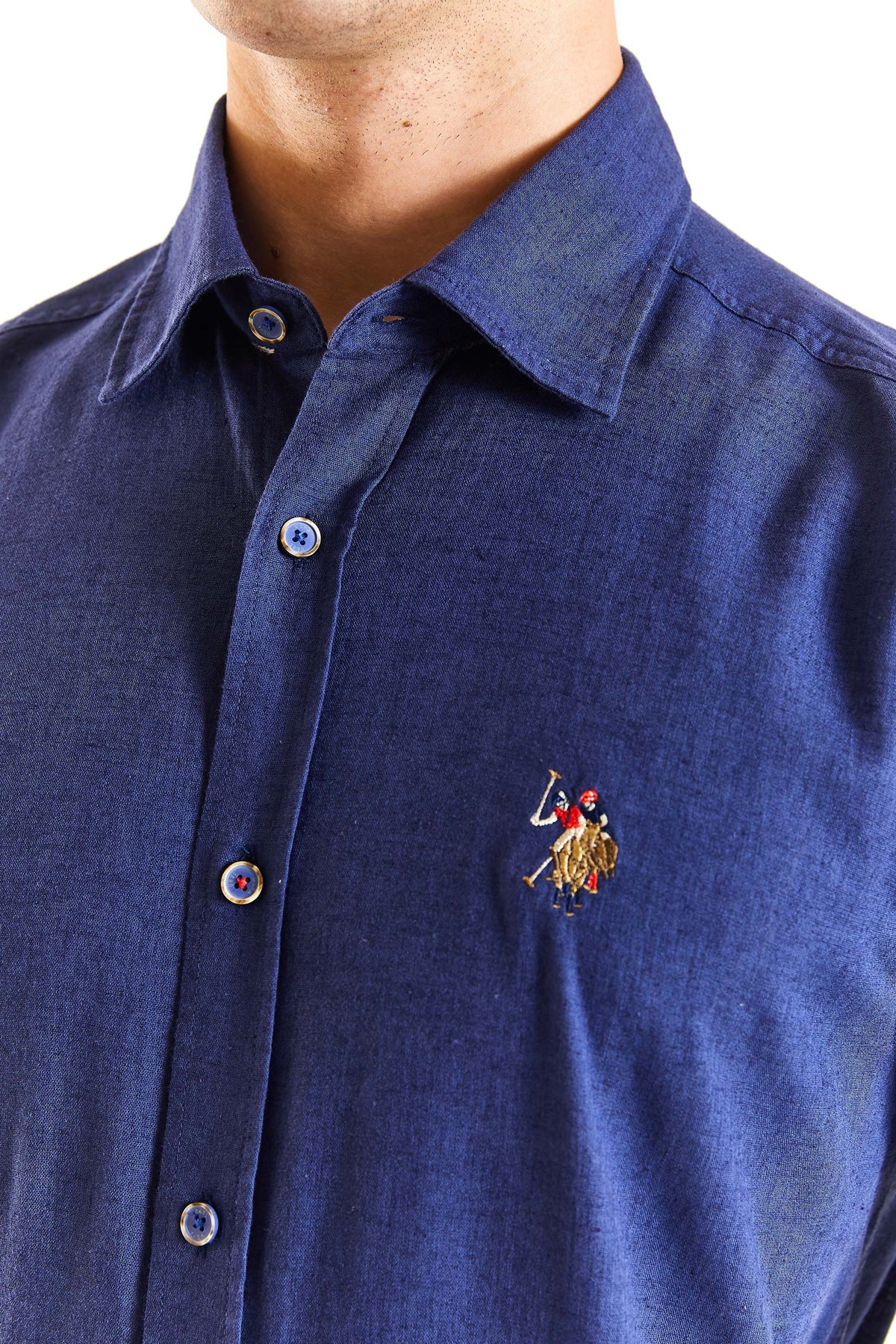 U.S. Polo Assn. Erkek Gömlek 50284297-VR033 Lacivert
