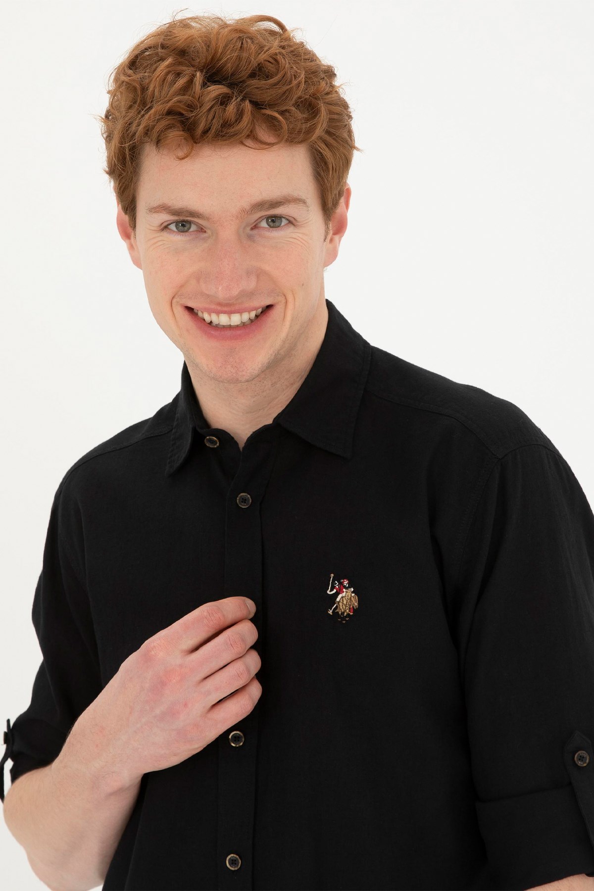 U.S. Polo Assn. Erkek Gömlek 50284297-VR046 Siyah