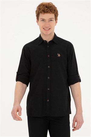 U.S. Polo Assn. Erkek Gömlek 50284297-VR046 Siyah
